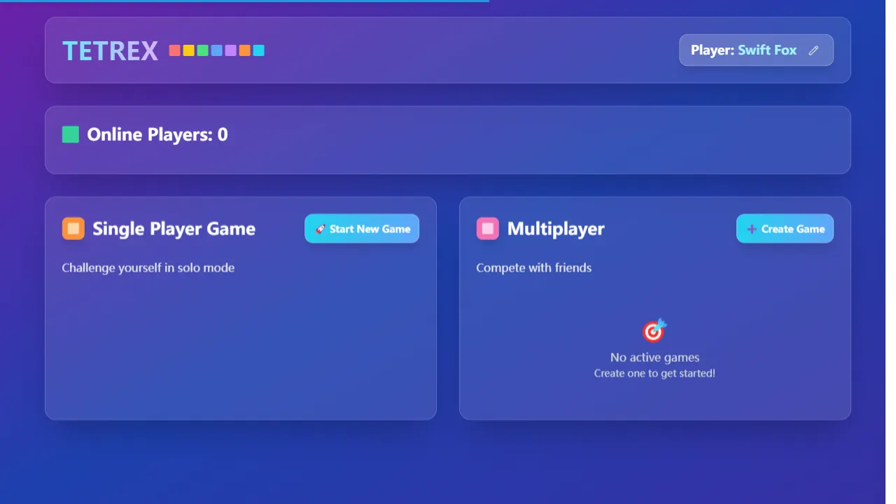 Tetrex 网站模板截图