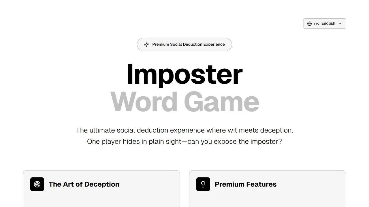 imposter 网站模板截图