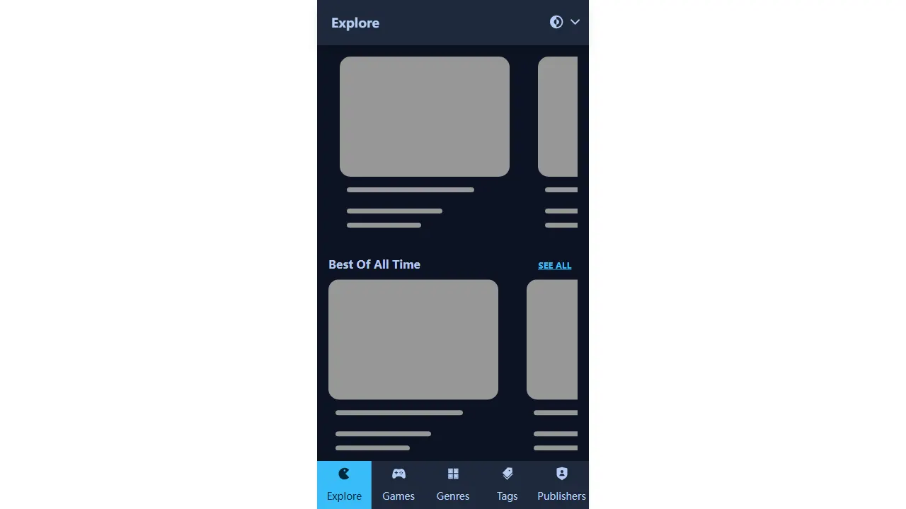 game store monorepo app 网站模板截图