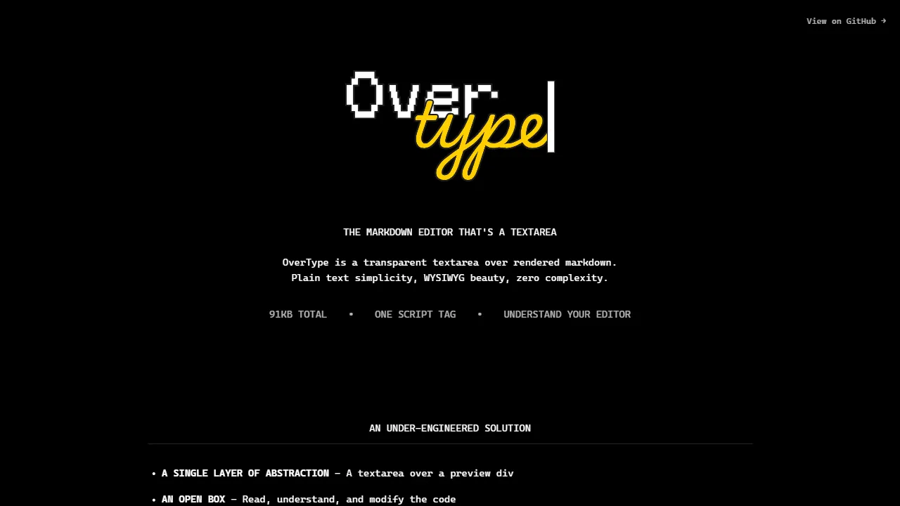 overtype 网站模板截图
