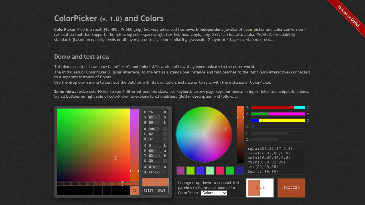 colorPicker 网站模板截图