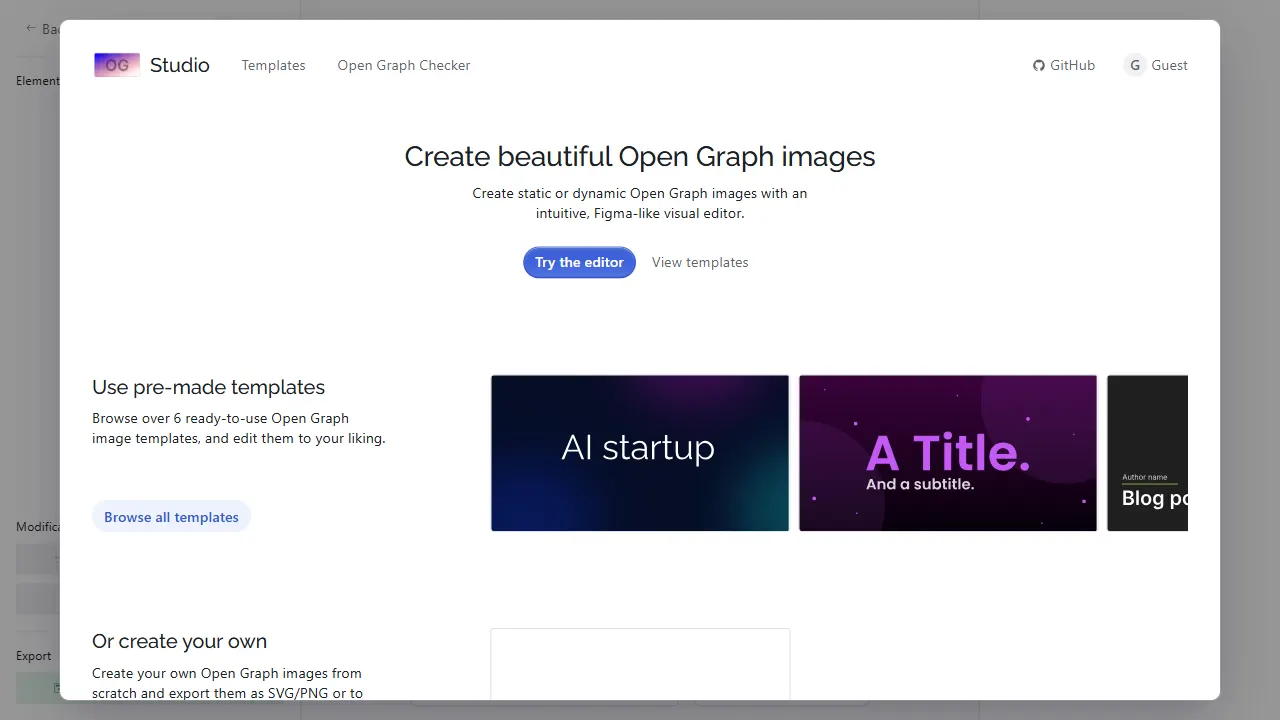 ogstudio 网站模板截图