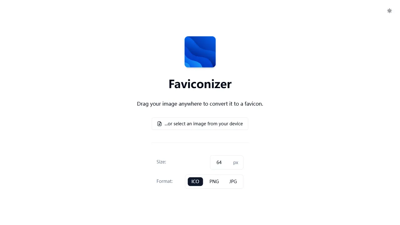 faviconizer 网站模板截图