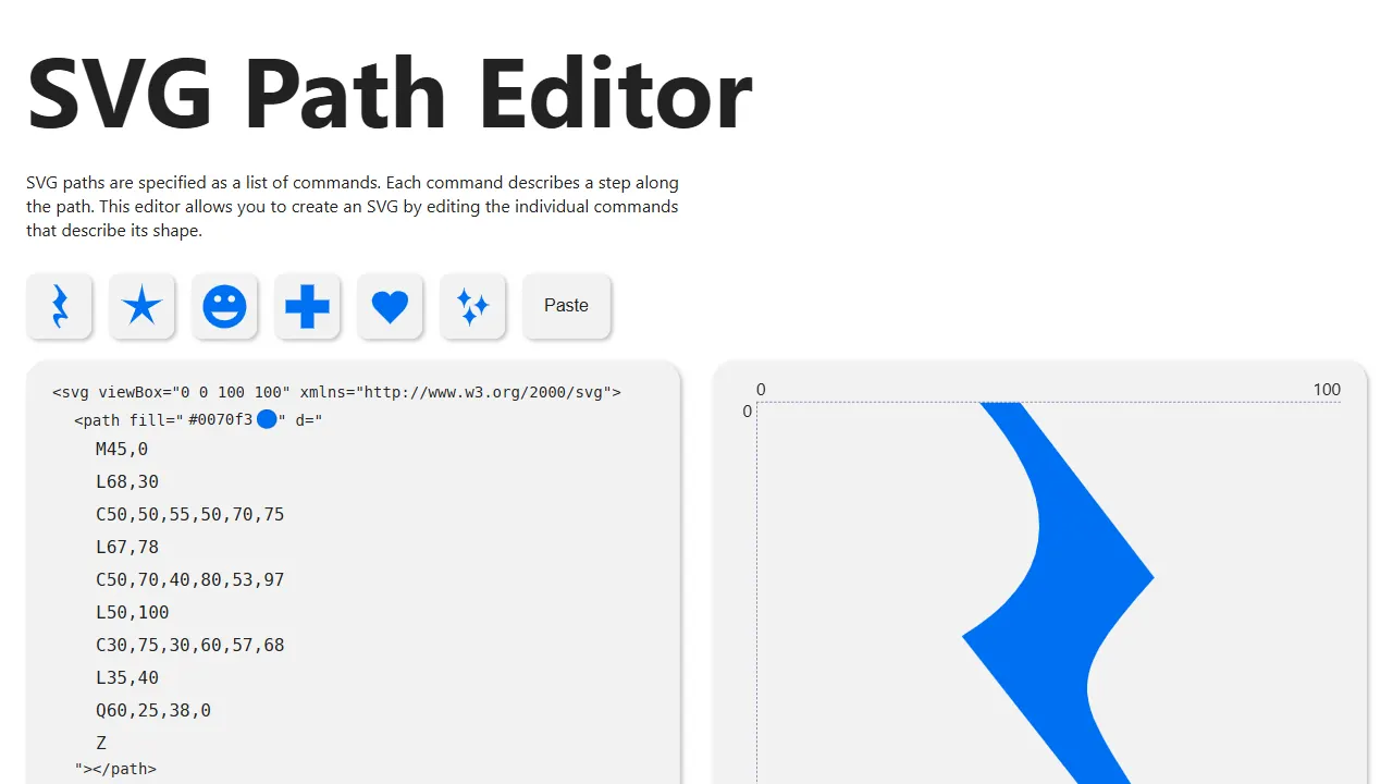 svg path editor 网站模板截图
