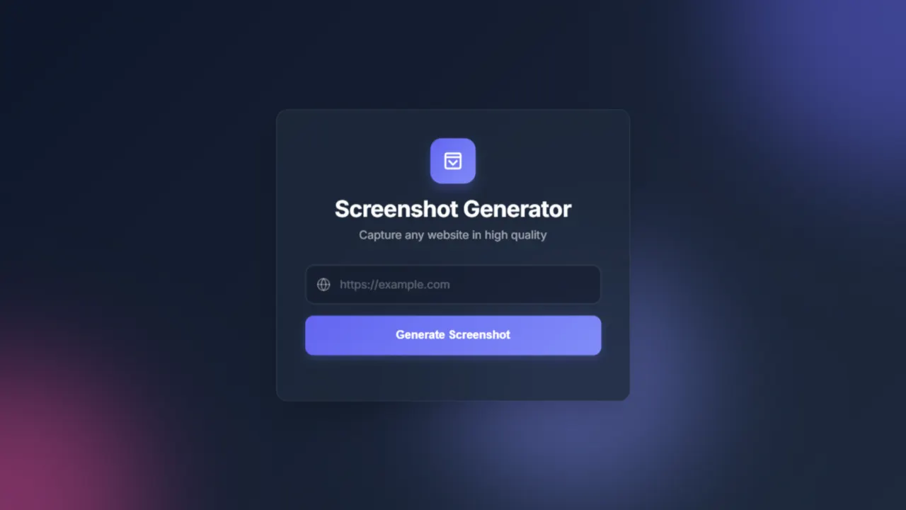 web screenshot generator 网站模板截图