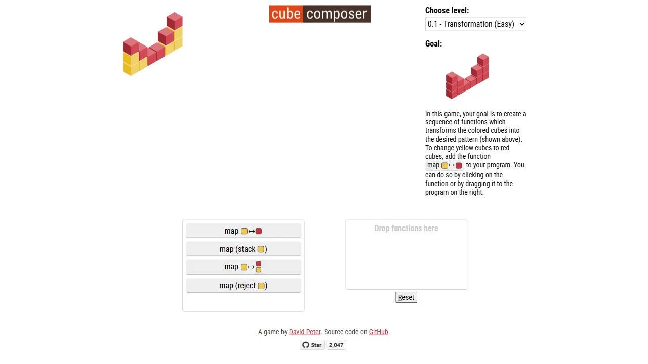 cube composer 网站模板截图