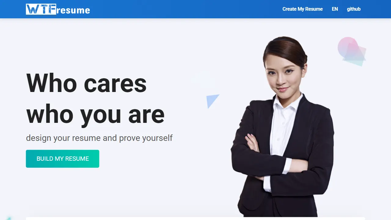 resume builder 网站模板截图