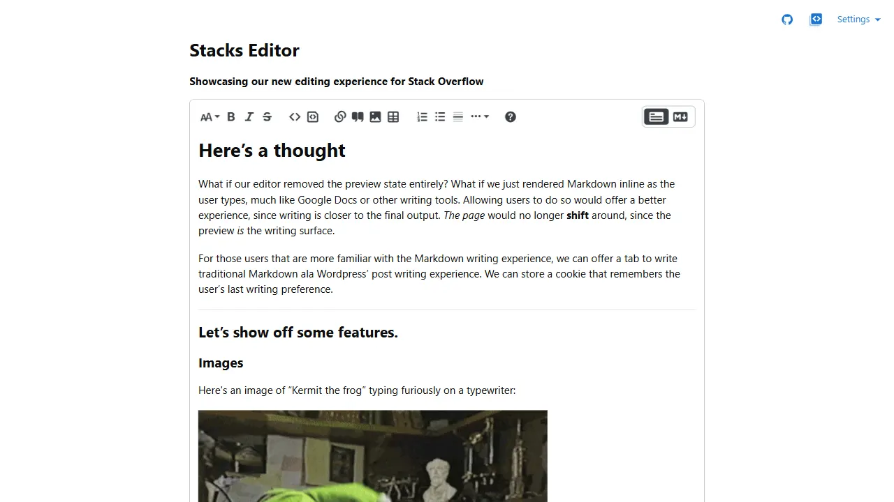 Stacks Editor 网站模板截图