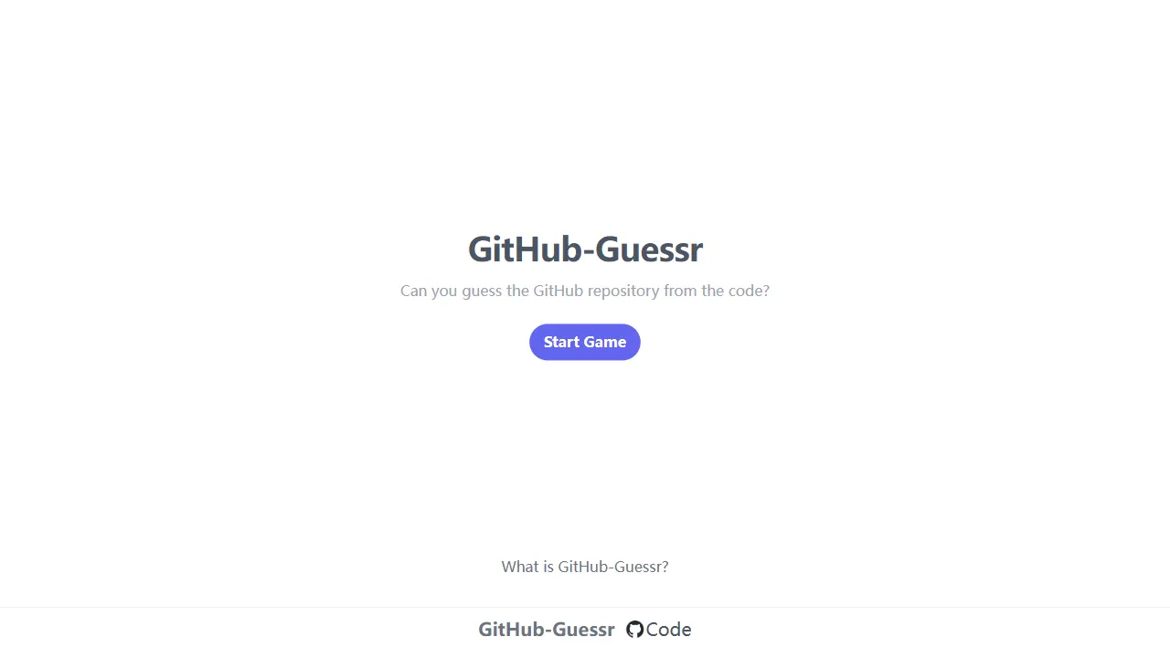 GitHubGuessr 网站模板截图