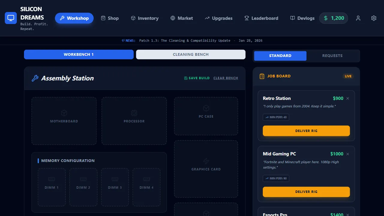 SiliconDreams 网站模板截图