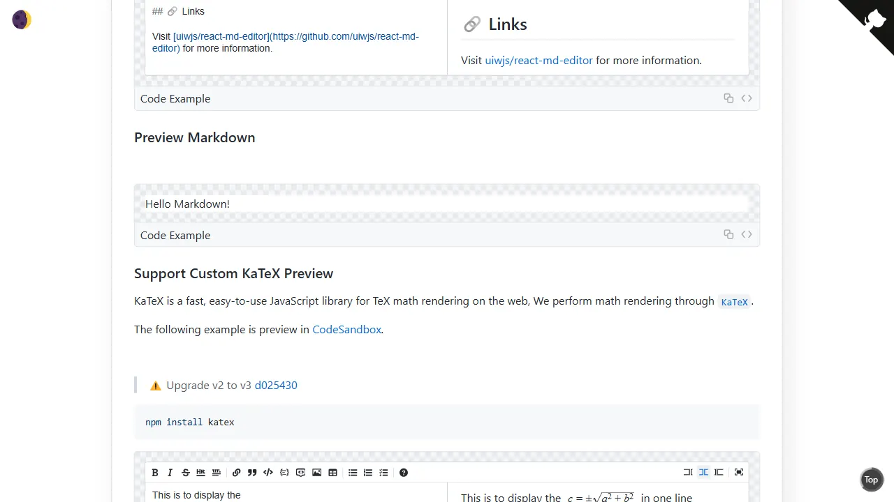 react md editor 网站模板截图