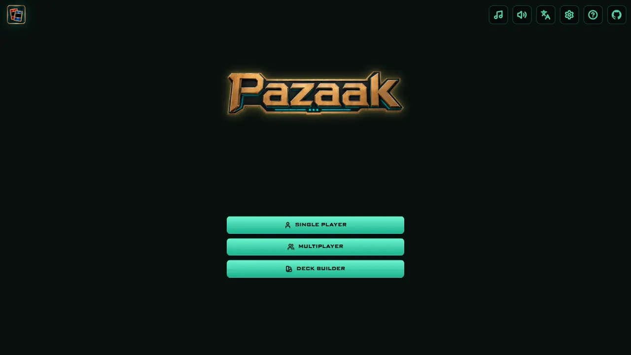 Pazaak 网站模板截图