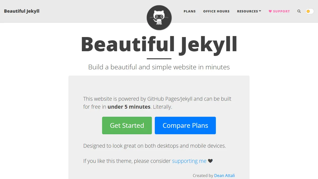 Beautiful Jekyll