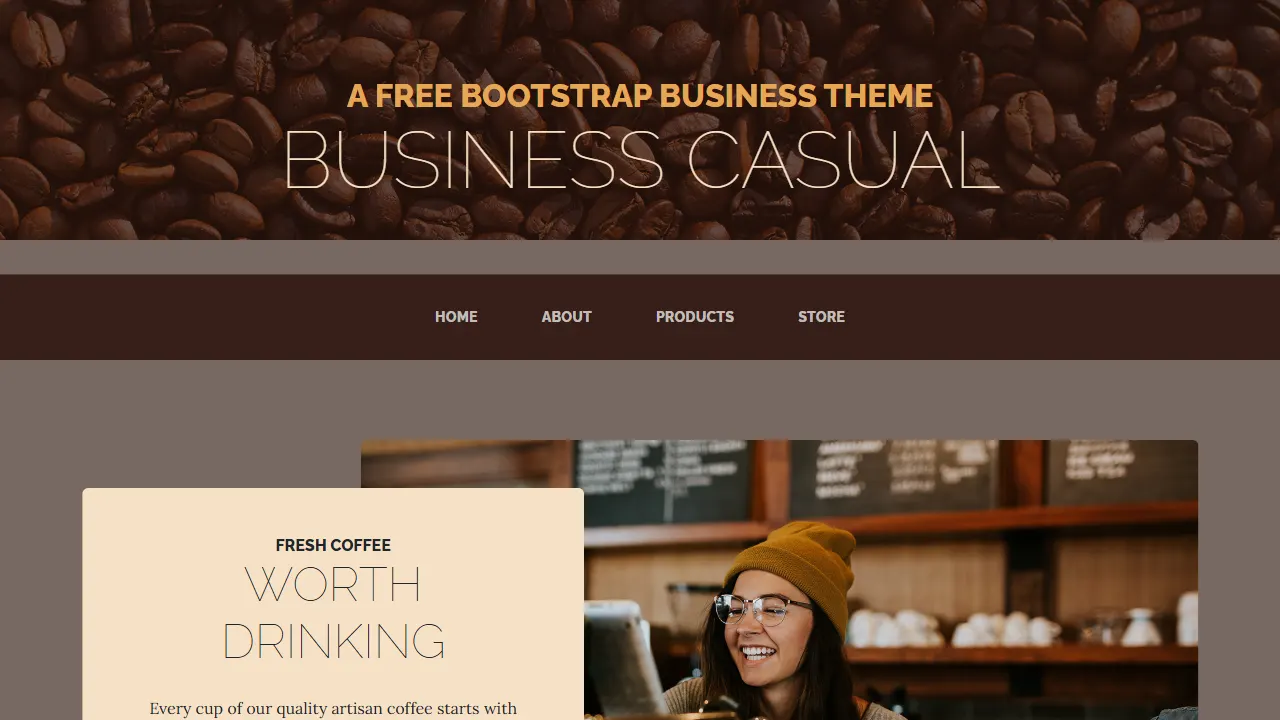 Business Casual 网站模板截图